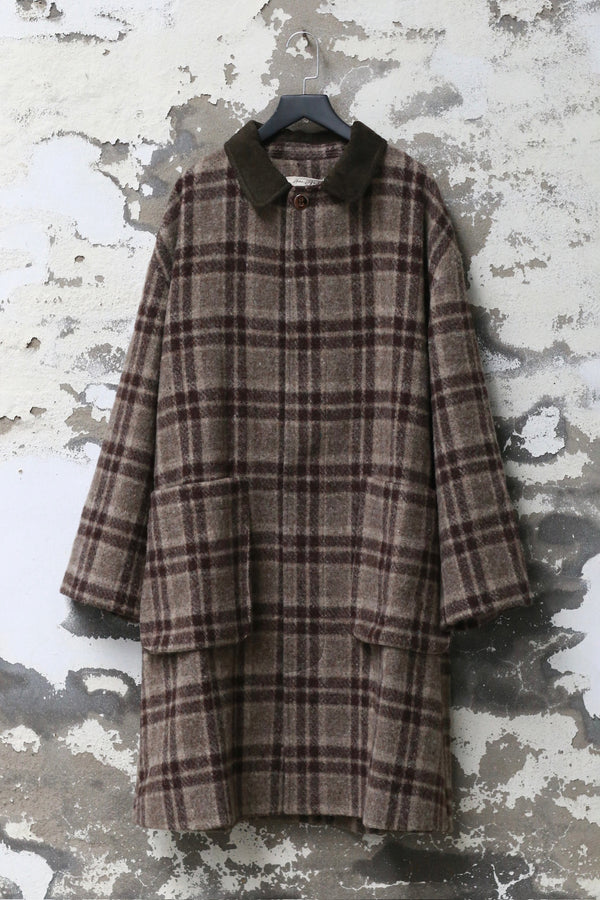AVIVA JIFEI XUE 25 Autumn/Winter Contrast Color Mac Jacket/Cocoon Pants AJX-FW25-CMC-NBBWC-Natural Brown Jacket